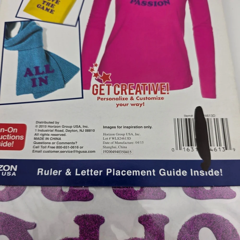 Iron-On HTV Vinyl & Glitter‎ Letter Bundle Hello Hobby Create Out Loud